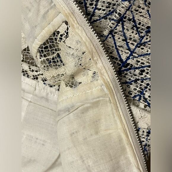 Sea New York Tweed Fit & Flare Dress w/White Floral Lace Cut Outs & Pockets (4) - Picture 10 of 16